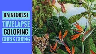 THE RAINFOREST - Timelapse Coloring // Chris Cheng