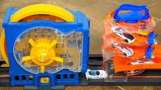 2019 NEW HOT WHEELS SUPER BANK BLAST OUT VS SUPER SPIN DEALERSHIP Most Exciting Hot Wheels Toys