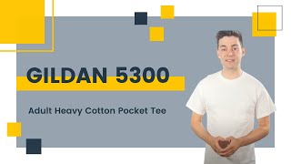 Gildan 5300 Adult Heavy Cotton Pocket Tee | BlankApparel.ca