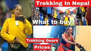 Trekking in Nepal -  Where to shop? What to buy?