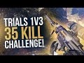 Destiny: Trials of Osiris 1v3 35 Kill Challenge!