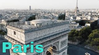 A relaxed drone flight over Paris