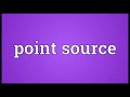 point source meaning