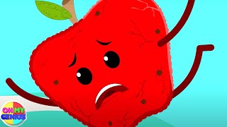 Ten Little Fruits Jumping On The Bed | Fruits Song | Nursery Rhymes and Baby Songs For Children