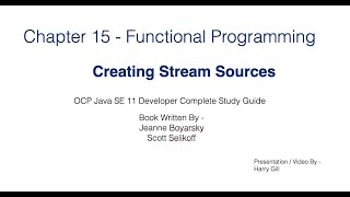 Functional Programming Part 8 - Creating Streams - JavaCertification 11 Certification