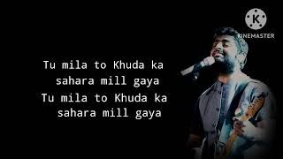 Saanson ko ( lyrics)  | arijit singh || zid