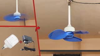 How To Make Ceiling Fan From Old LED Bulb