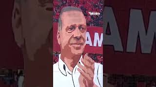 Nef Stadyumu'nda Başkan Erdoğan'a koreografili sürpriz