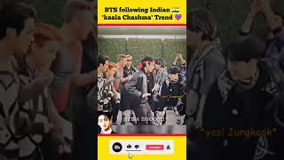 🇮🇳 BTS with Indian touch 😯 || viral kaala chashma trend 😍, BTS and Indian 🇮🇳 edit 😍💜 #bts #btsshorts