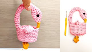 CISNE  PORTA JABONCILLO  a CROCHET.