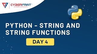 Day 4 - Python - String and String Functions | Hands-on Training by Rutuja Kulkarni
