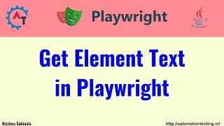 #24 Get Element Text in Playwright Java