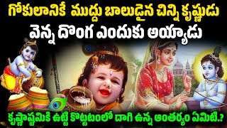 చిన్ని కృష్ణుడు వెన్న దొంగ ఎందుకు అయ్యాడు #misterios #onlybhakti #bhakthi  #motivation #lordkrishna