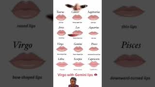 Virgo with Gemini Lips @offclASTRO #shorts