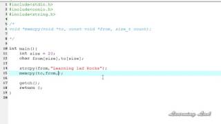 90 memcpy Function in C Programming Language Video Tutorial Full HD