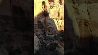 Cave kids exploring an abandoned movie set in the Utah desert