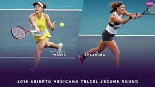 Tatjana Maria vs. Victoria Azarenka | 2019 Acapulco Second Round | WTA Highlights