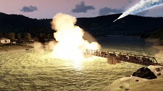 RUSSIANS TERRIFIED! Largest KHERSON Bridge Get Direct hit by Ukraine M142 HIMARS Attack - ARMA 3