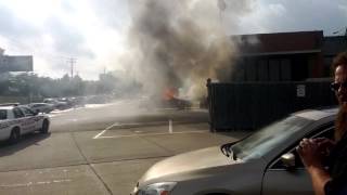 Car fire at LKQ Triplett ASAP