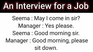Job Interview Conversation In English | Interview Preparation | An Interview for a job @StudyKoro