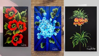 Beautiful TOP 3 Flower Painting COMPILATION - Bright and Beautiful Flowers