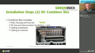 GREENROCK Webinar -  Installation of saltwater battery stacks