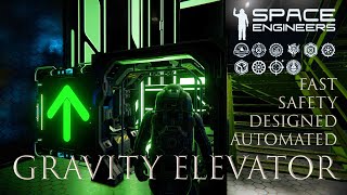 Automated Gravity Elevator | Space Engineers Elevators #01