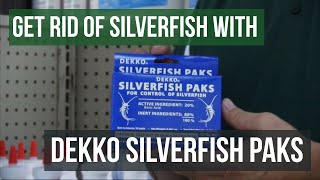 Get Rid of Silverfish with Dekko Silverfish Paks