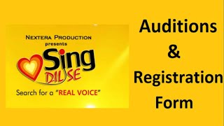 Sing dil se 2023 audition and registration |   Sing dil se singing audition