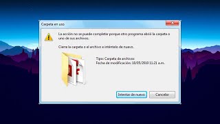 Como borrar un archivo que WINDOWS dice que esta EN USO