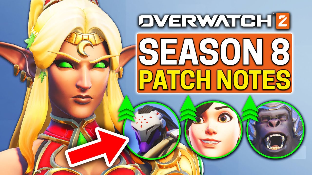 Overwatch 2 - All Hero Changes In Season 8 (MASSIVE TANK BUFFS) - YouTube