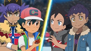 Pokémon Battle: Ash and Leon Vs Goh and Hop