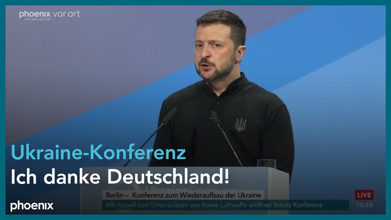 Ukraine-Wiederaufbaukonferenz U.a. Mit Olaf Scholz, Wolodymyr Selenskyj ...