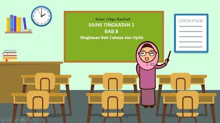 SAINS TING 1 BAB 8 CAHAYA DAN OPTIK (nota ringkas)