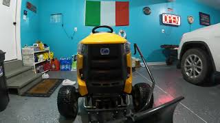 Cub Cadet XT1 Plowing