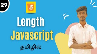 Length Property In Javascript Tamil | JavaScript String Methods In Tamil | #length #javascript #js