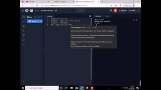 Repl.it tutorial python basics (no music)part 1