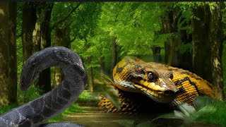 World Angry Anaconda Snake King Looking to fight