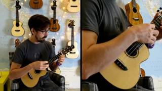 aNueNue aNN-ASR2+ Large Body Concert Ukulele Demo