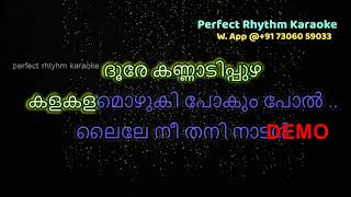 Doore Kannadipuzha | Karaoke with Lyrics |