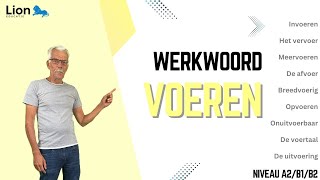 Werkwoord voeren (niveau A2/B1/B2)