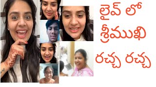 Srimukhi  crazy live chat with fans / anchor srimukhi / fun takies