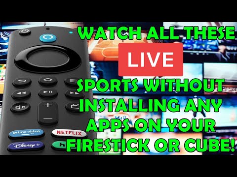 Watch Live Sports On Your Firestick or Cube Without Installing an App!