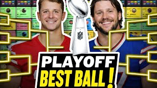 NFL Playoff Best Ball Strategy + Drafting Juggernaut Teams!