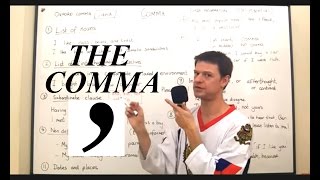 Punctuation Lessons: THE COMMA