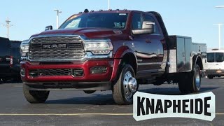 Top of the Line Work Truck! Loaded-2023 Ram 4500 Limited w/ Knapheide Utility Gooseneck Service Body