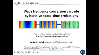 Wave frequency conversion cascade - B. Apffel - Waves in Time Varying Media