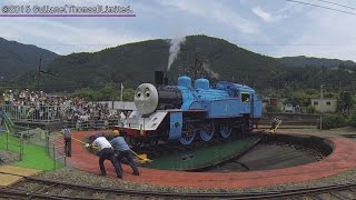 トーマス号運行開始！　バスのバーティーも登場　大井川鉄道