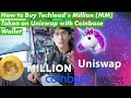 How to Buy Techlead's Million (MM) Token on Uniswap using Coinbase Wallet