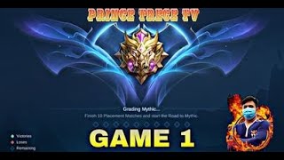 Game 1 | Mythic Grading | Defeat 4vs5 I Mobile legends live